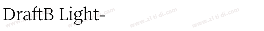 DraftB Light字体转换